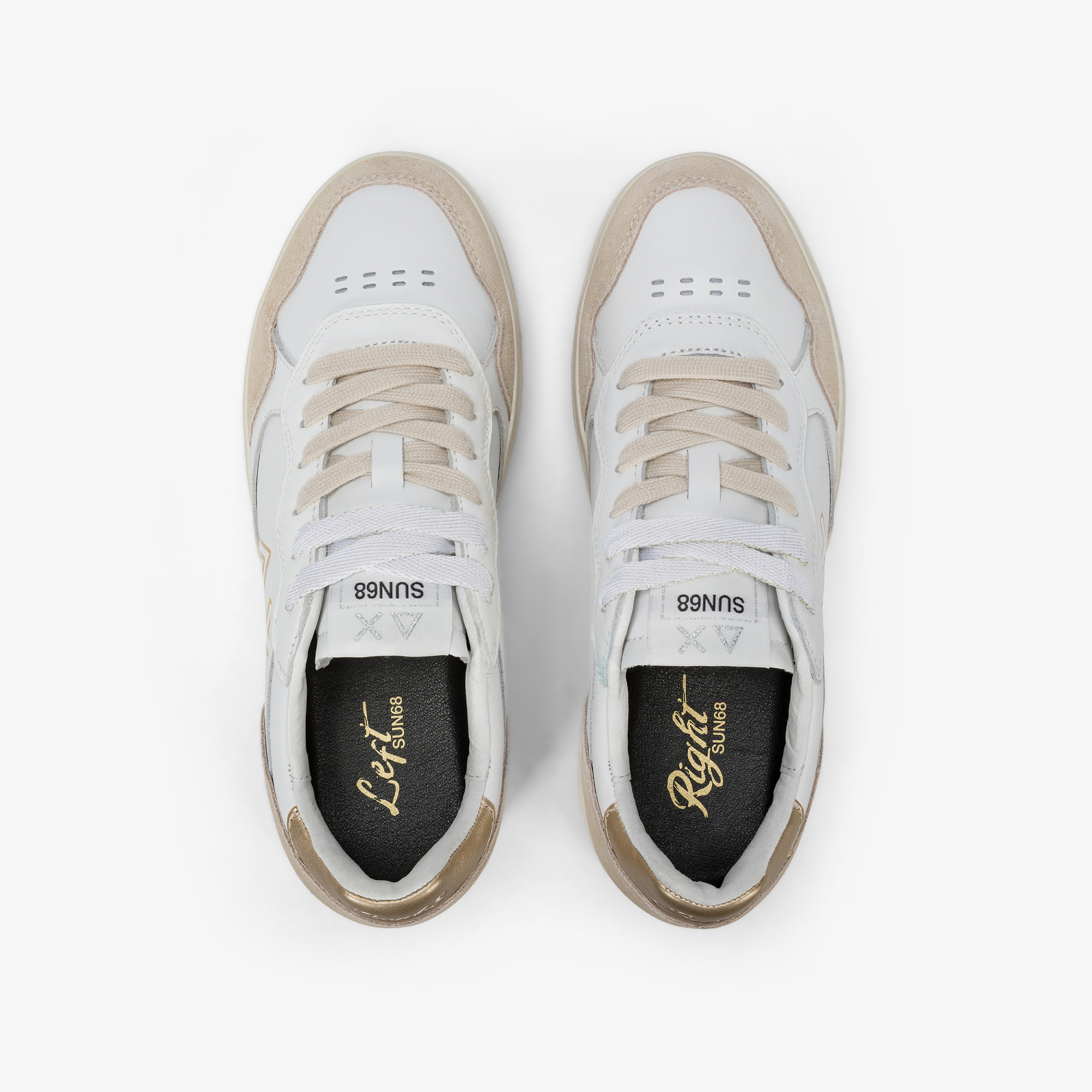 Gold Basket Love Lady leather sneaker