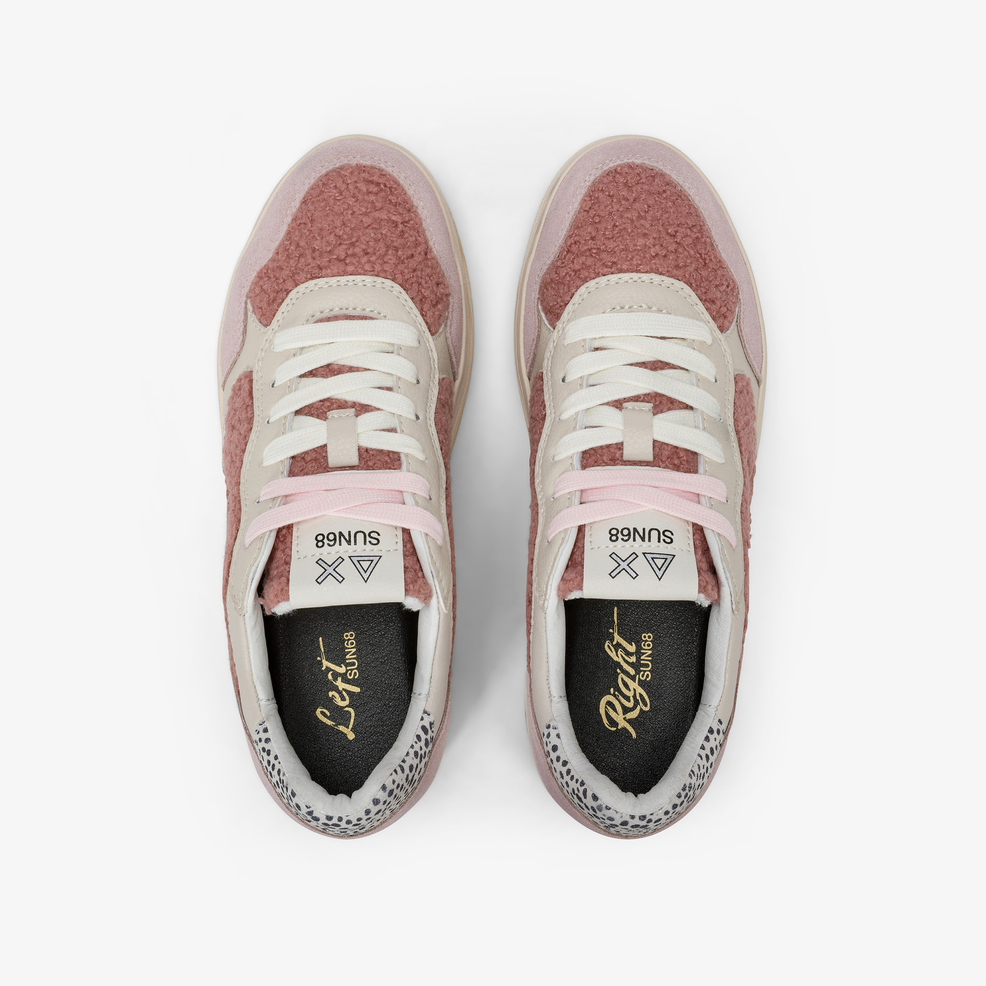 Pink Basket Love Lady teddy sneaker