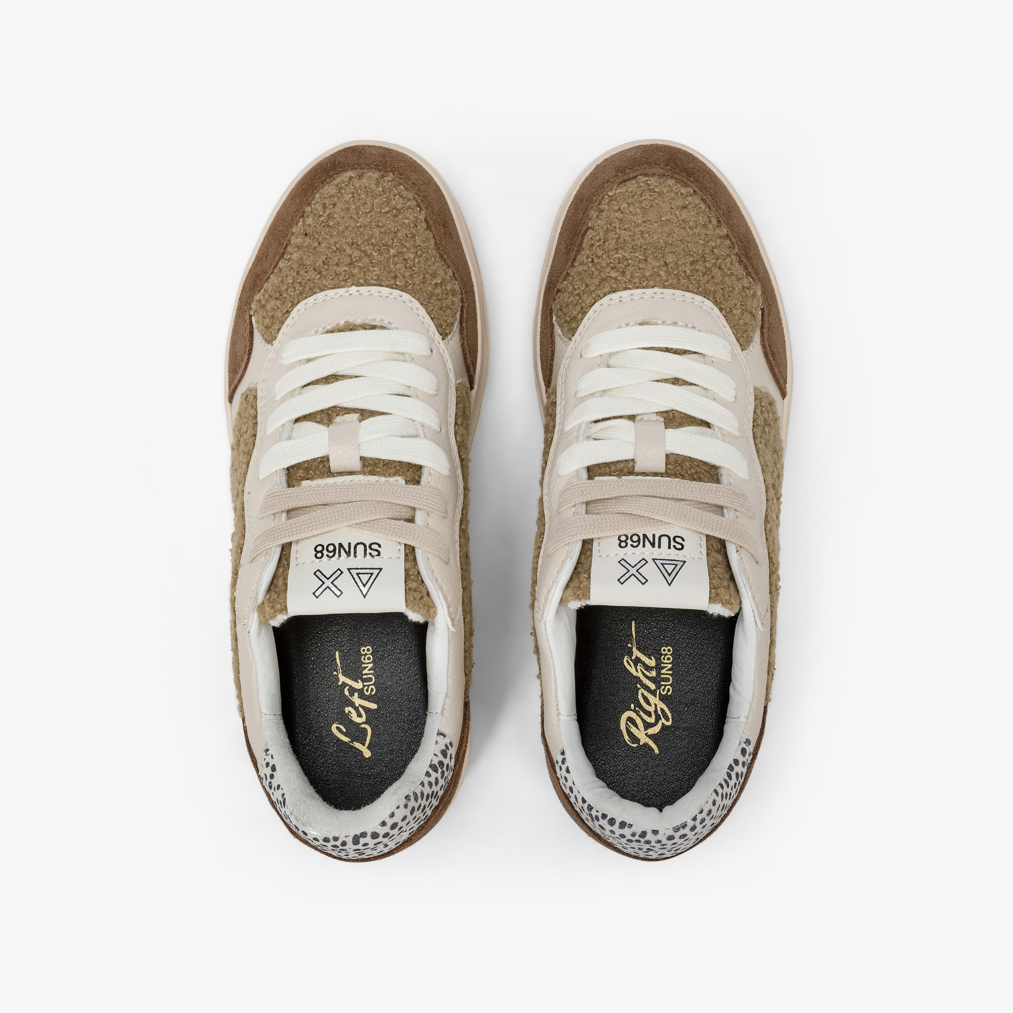 Beige Basket Love Lady teddy sneaker