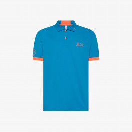 Tシャツ・カットソー SUN 68 Men Polo Shirts A35111 07 Blue A35122_73.jpg