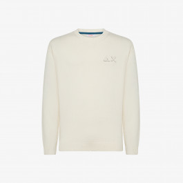 Wool and cotton jumper OFF WHITE