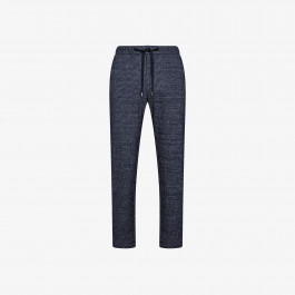 PANT COULISSE WOOL NAVY BLUE/LIGHT GREY
