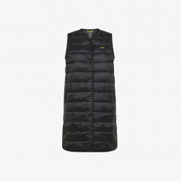 Gilet in nylon trapuntato NERO