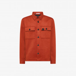 Wool overshirt RUST