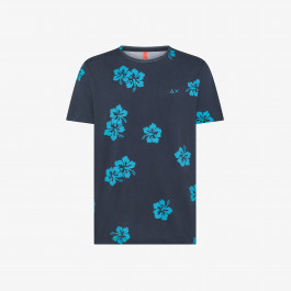 Tシャツ・カットソー SUN68 Men T-shirt Navy A35104 07 T35104_07_4.jpg