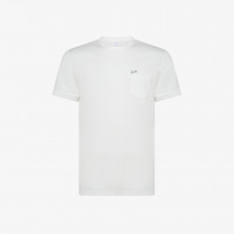 T-SHIRT SOLID POCKET S/S WHITE