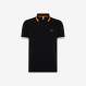 POLO BIG STRIPE ON COLLAR EL. NERO