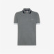 POLO BIG STRIPE ON COLLAR EL. GRIGIO MEDIO