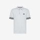 POLO STRIPES ON FRONT PLACKET AND CUFFS EL. BIANCO