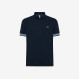 POLO STRIPES ON FRONT PLACKET AND CUFFS EL. NAVY BLUE