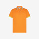 BOY'S POLO BIG STRIPE ON COLLAR EL. CARROT