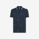 POLO FULL EMBROIDERY S/S NAVY BLUE