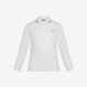 BOY'S POLO SMALL STRIPES L/S BIANCO