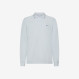 POLO SMALL STRIPES ON COLLAR L/S BIANCO