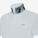 White polo shirt with floral print