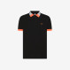 POLO FLUO MULTICOLOR S/S BLACK