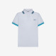 BOY'S POLO BIG STRIPES ON COLLAR S/S BIANCO