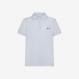 BOY'S POLO PRINT UNDER COLLAR S/S BIANCO