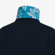 BOY'S POLO PRINT UNDER COLLAR S/S NAVY BLUE