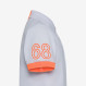 BOY'S POLO LOGO FLUO S/S BIANCO
