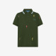 BOY'S POLO FULL EMBROIDERY S/S VERDE SCURO