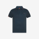 Polo in piquet di cotone blu navy
