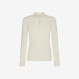 POLO SHIRT EL. L/S PORCELAIN