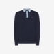 Cotton piqué polo shirt NAVY BLUE