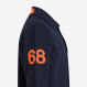 Cotton piqué polo shirt NAVY BLUE