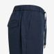 Navy blue cotton Bermuda shorts