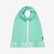 Wool scarf with fringes WATER