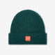 Ribbed wool beanie DARK GREEN