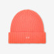 Ribbed wool beanie ORANGE FLUO