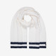 Cable-knit wool scarf OFF WHITE