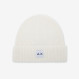 Ribbed wool beanie OFF WHITE