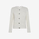 ROUND JACKET COTTON FL. PORCELLANA