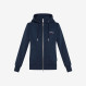 BOY'S HOOD ZIP COTT.FL. NAVY BLUE