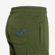 BOY'S PANT SHORT CARGO COTT.FL. VERDE SCURO