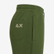Pantaloni in felpa di cotone verde scuro