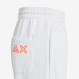 Off white cotton fleece trousers