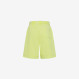 Shorts in felpa giallo limone con trattamento marble