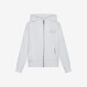 BOY'S HOODIE ZIP VINTAGE BROKEN FLEECE BIANCO PANNA