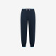 BOY'S SWEATPANTS PIQUET SMALL STRIPES FLEECE NAVY BLUE