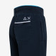 BOY'S SWEATPANTS PIQUET SMALL STRIPES FLEECE NAVY BLUE