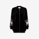 BOMBER EMBRODERY CHENILLE NERO
