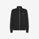 Cotton zip sweatshirt BLACK