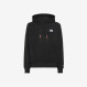 Felpa in cotone con cappuccio NERO