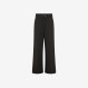 WIDE LONG PANT TECH COTTON FL. BLACK