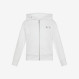 Cotton zip hoodie WHITE