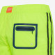 SWIM PANT SIDE BAND WHITE YELLOW FLUO